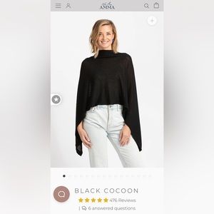 We are Amma black cocoon nursing cover